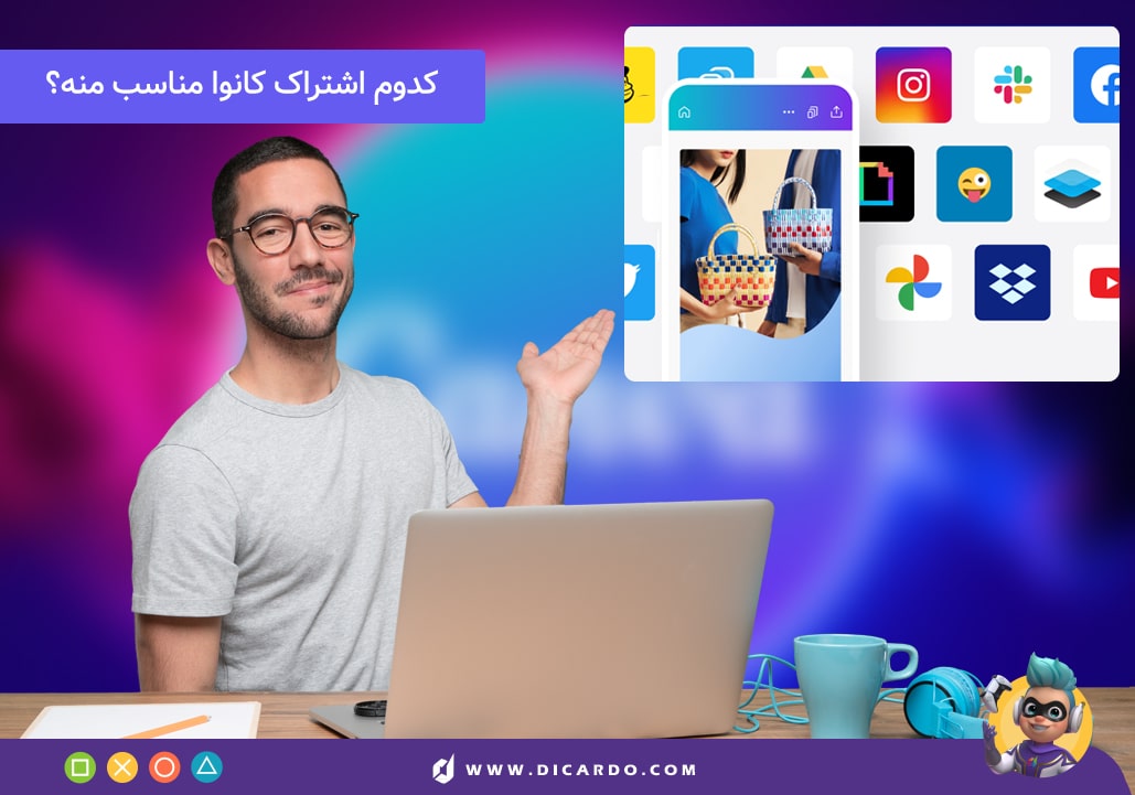 اشتراک canva pro مناسب خودت رو انتخاب کن